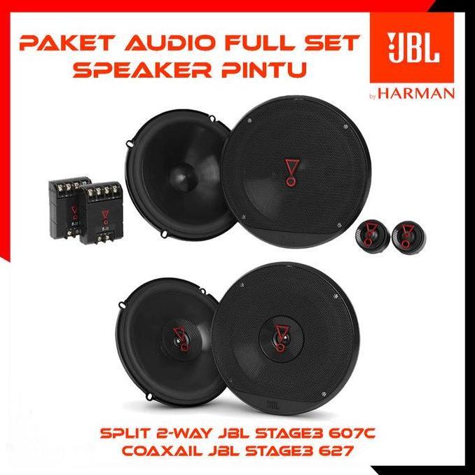 PAKET AUDIO MOBIL JBL BY HARMAN CARDON FULL SET SUB KOLONG