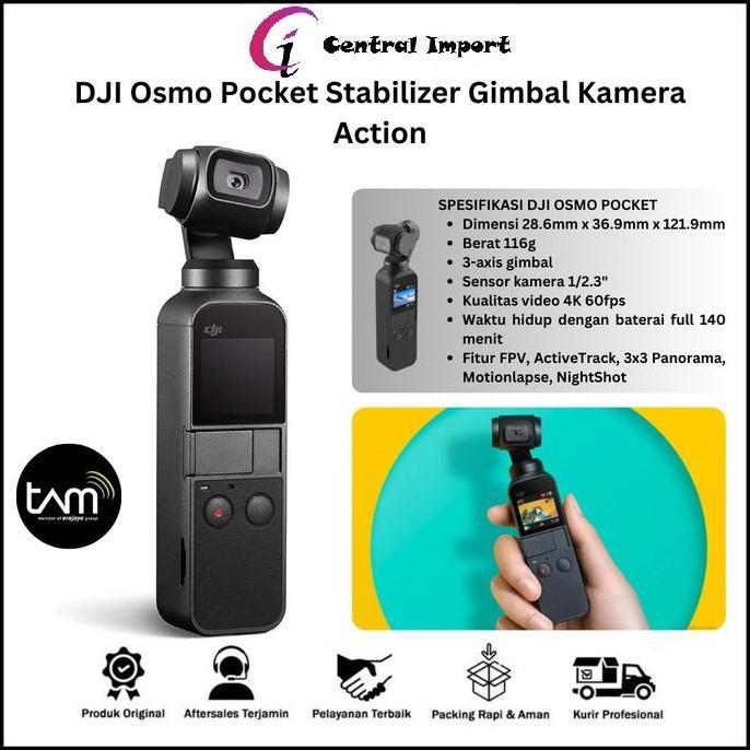 TERBARU - Dji Osmo Pocket Stabilizer Gimbal Kamera Action - Dji Osmo Pocket Gimbal Kamera Original