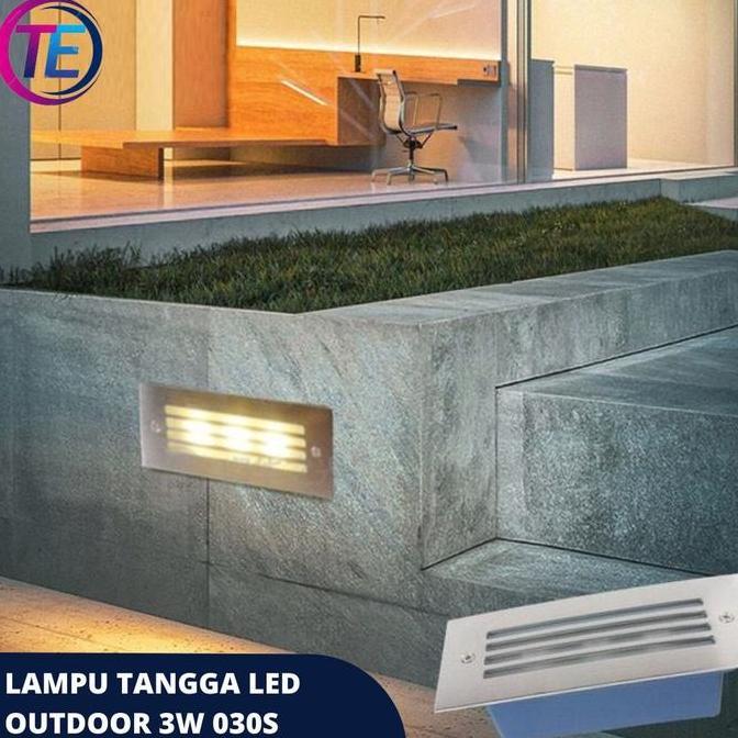 PREMIUM Lampu Tangga Dinding tanam LED Outdoor Waterproof / lampu tangga led3w