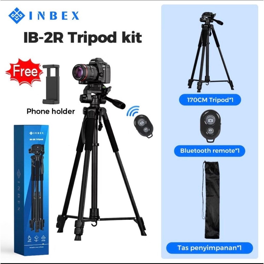 Preloved Tripod Inbex Ib 2R Kit Aluminium 170cm | INBEX Tripod | tripod murah
