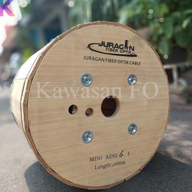 Mini ADSS 6 Core / KU 6Core Mini ADSS Kabel Adss Mini 6C Span 100 G652D JURAGAN FO