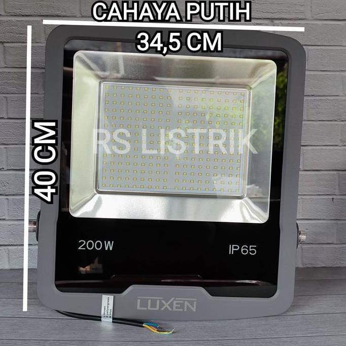 TERBARU - LUXEN LAMPU SOROT LED FLOODLIGHT 200W 200 WATT CAHAYA PUTIH BAGUS