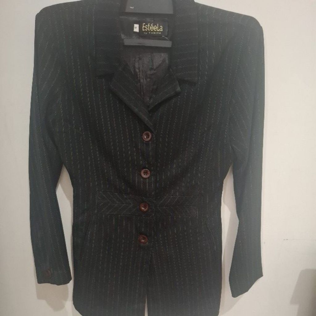 Jas kerja wanita hitam preloved