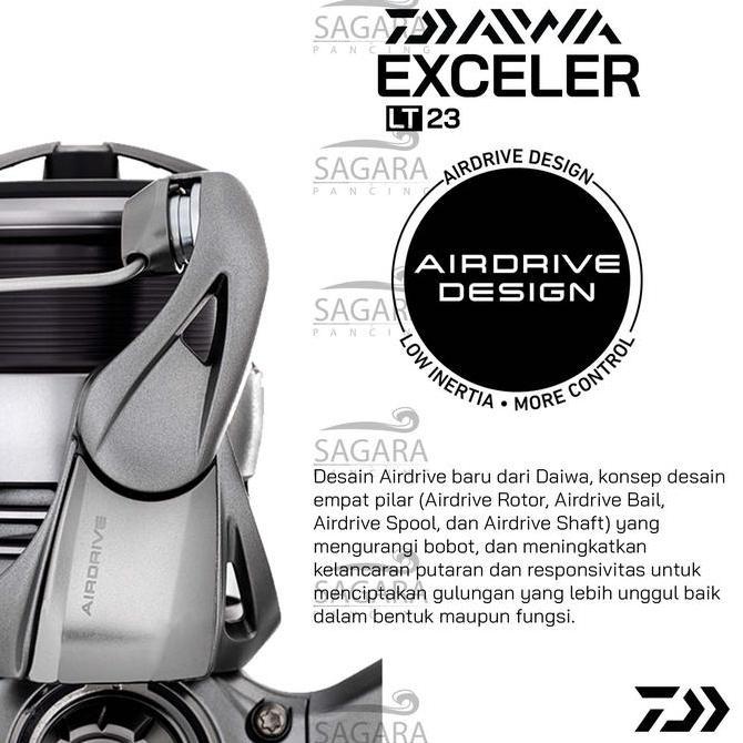 Reel Daiwa Exceler LT Reel Pancing Spinning Power Handle