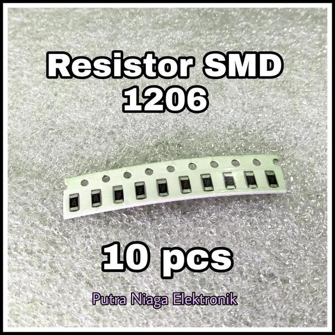 (10PCS) RESISTOR SMD 1206 0 OHM CHIP 0R TAHANAN SMD1206 R 0OHM