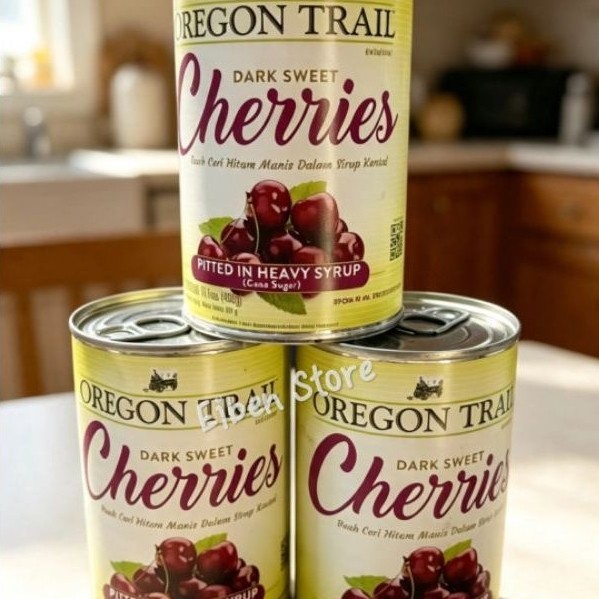 Oregon Trail Dark Sweet Cherries / Dark Sweet Cherry / Cherry Hitam - 439gr