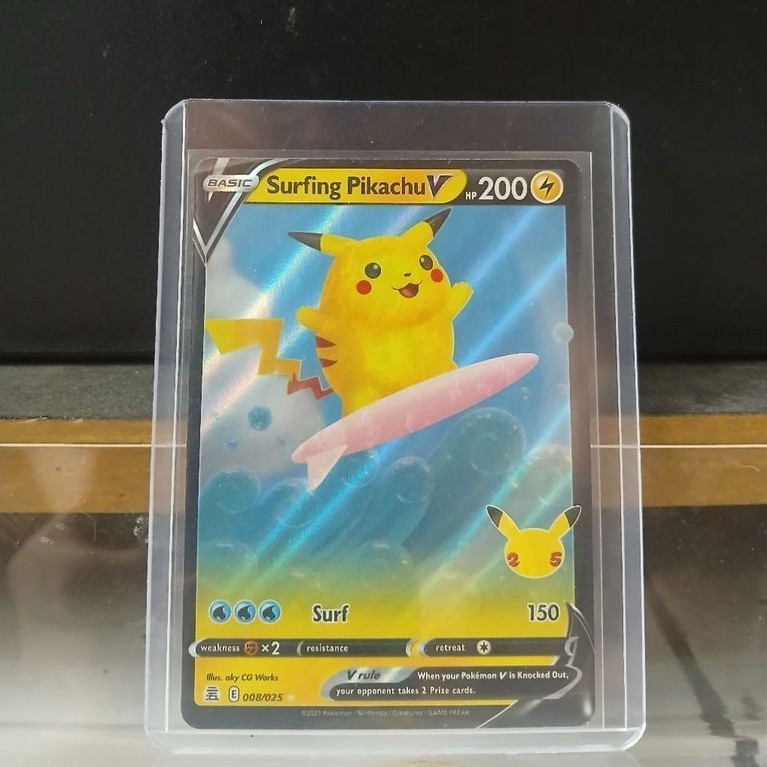 Surfing Pikachu 25th Celebration 008/025 - ENGLISH