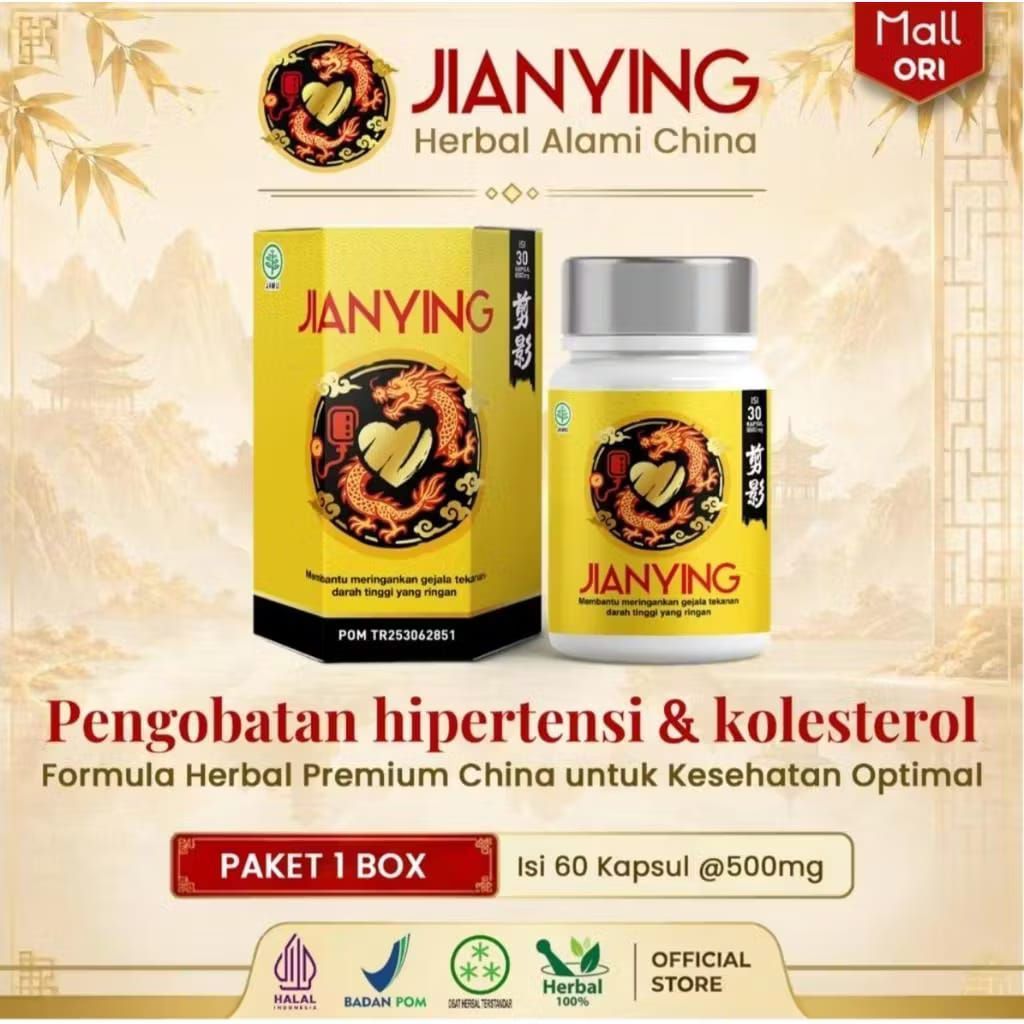 Jianying Kapsul Herbal 60 Kapsul - Stabilkan Tekanan Darah & Kolestrol