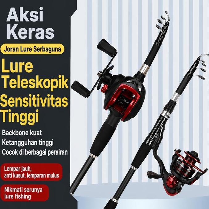 FW Casting Fishing Rod Spinning Rod Joran Pancing 160-240cm Micro-jigging Rod Telescopic Fishing Rod