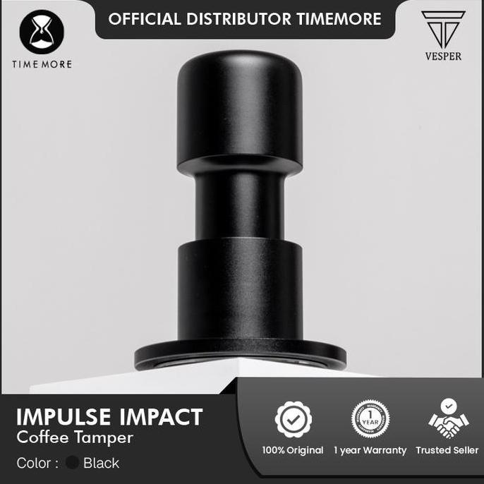 timemore impulse impact tamper ripple base 58.4mm / espresso coffee tamper dual spring