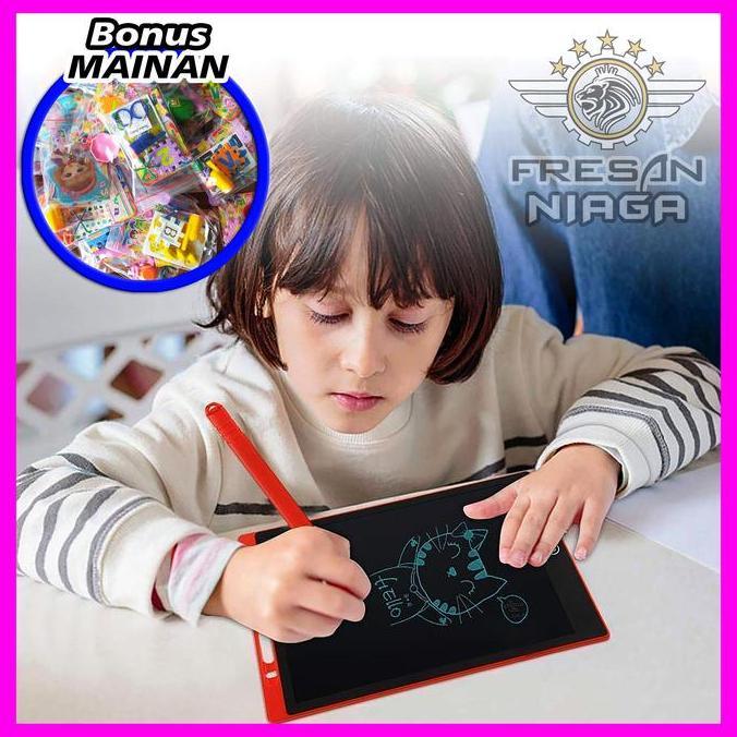 Kids- Papan Tulis Dital Anak Desa Lcd Drawing Writing Magic Tablet Belajar Mainan
