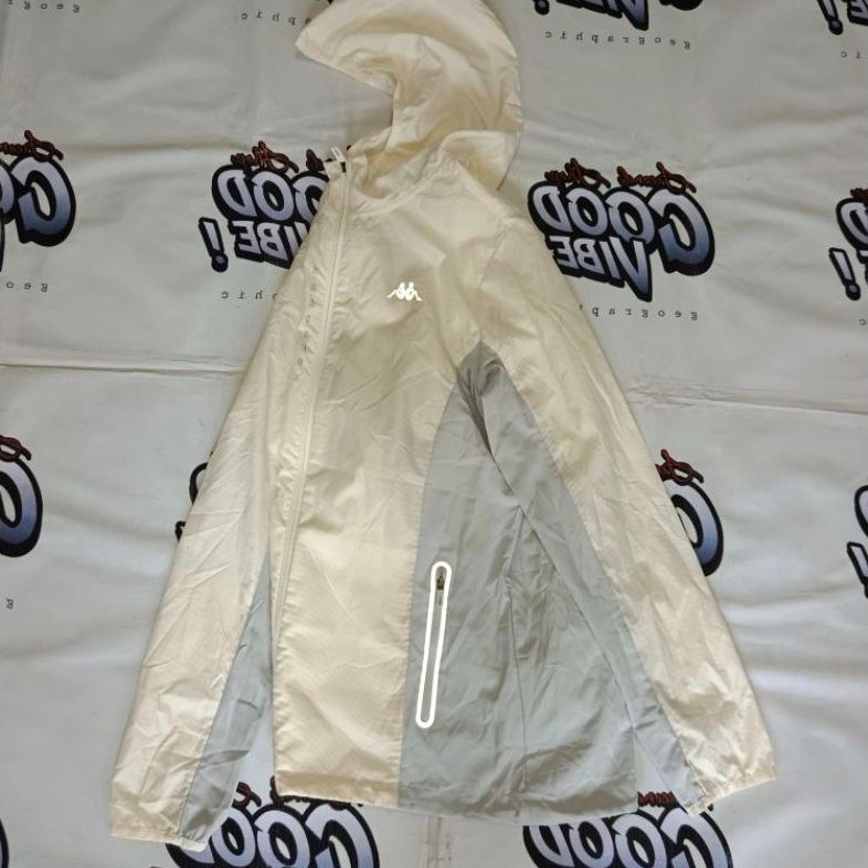 Running jacket kappa keepflex white