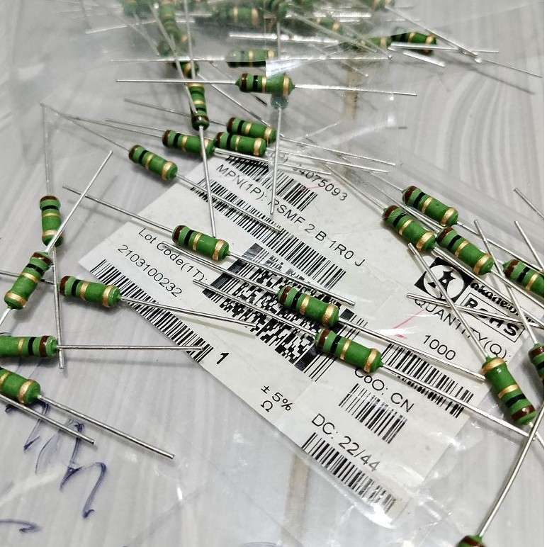 10 pcs resistor 1R 1 ohm 2w original akane japan