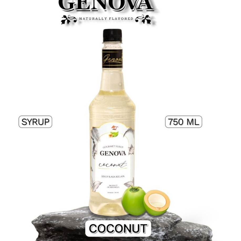 Genova syrup coconut 750ml - sirup coconut merk genova