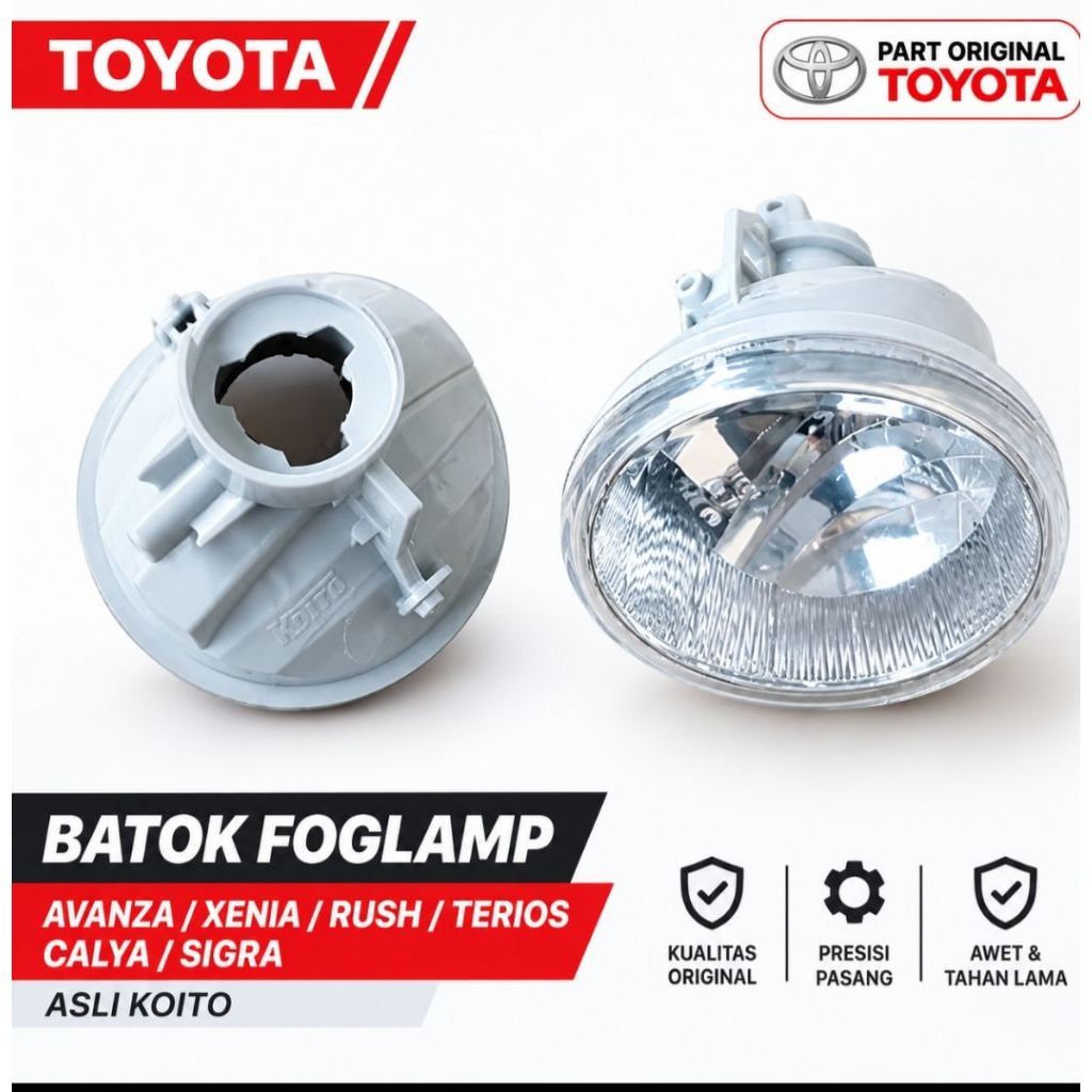Batok Foglamp Lampu Kabut Avanza Xenia Original Koito Tahan Lama