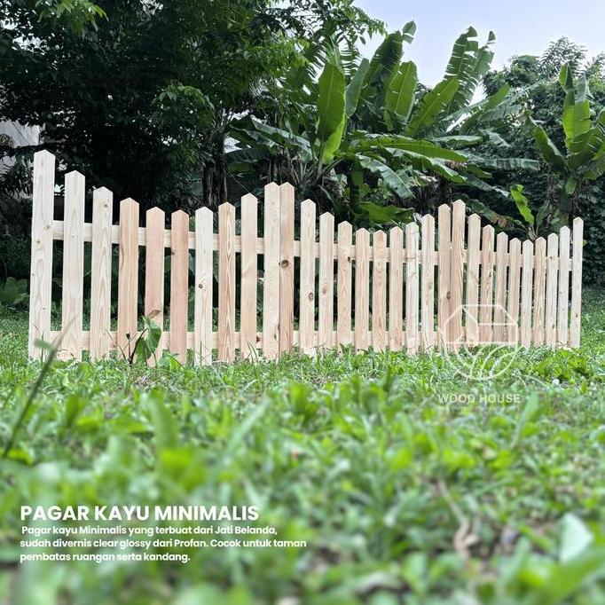 Wood House - Pagar Kayu Minimalis/ Pagar Kayu Aesthetic/ Pagar Kayu Taman/ Pagar Rumah