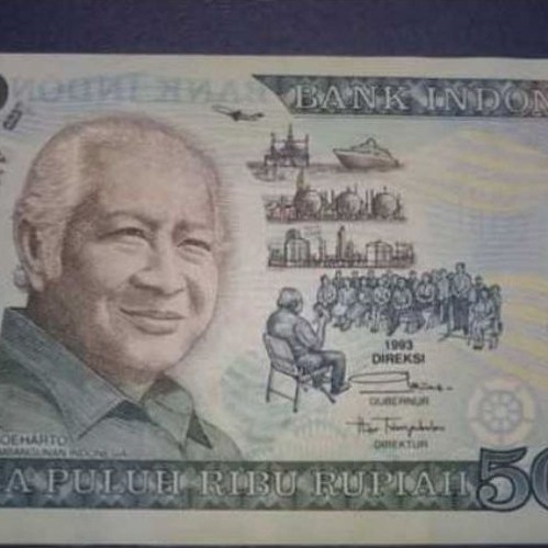Uang kertas Indonesia Lama pecahan 50000 Polymer