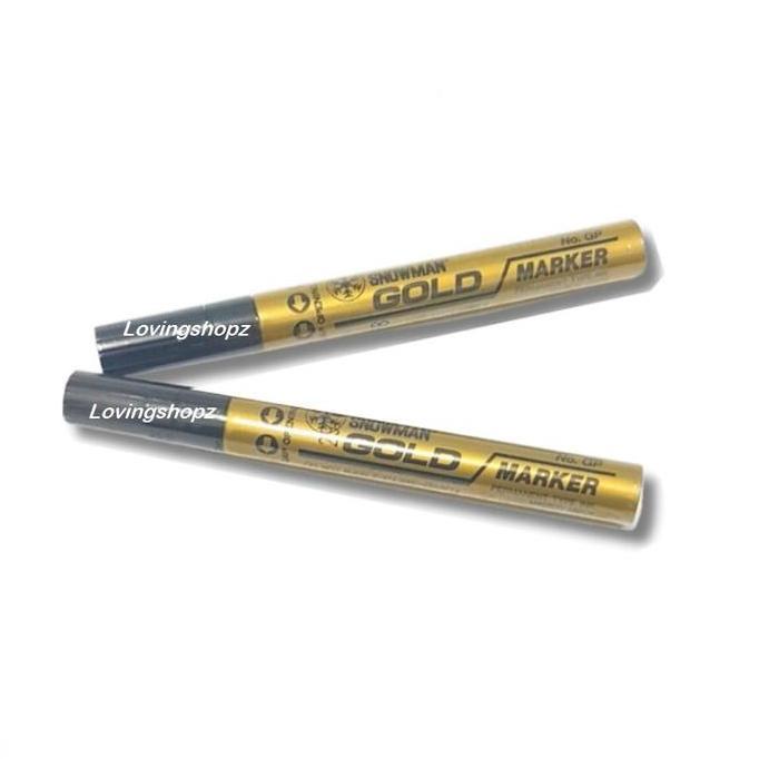 IVASABELA88 - SPIDOL SNOWMAN MARKER UKURAN KECIL/SPIDOL BUAT KACA/SPIDOL EMAS/SPIDOL PUTIH GOLD STAT