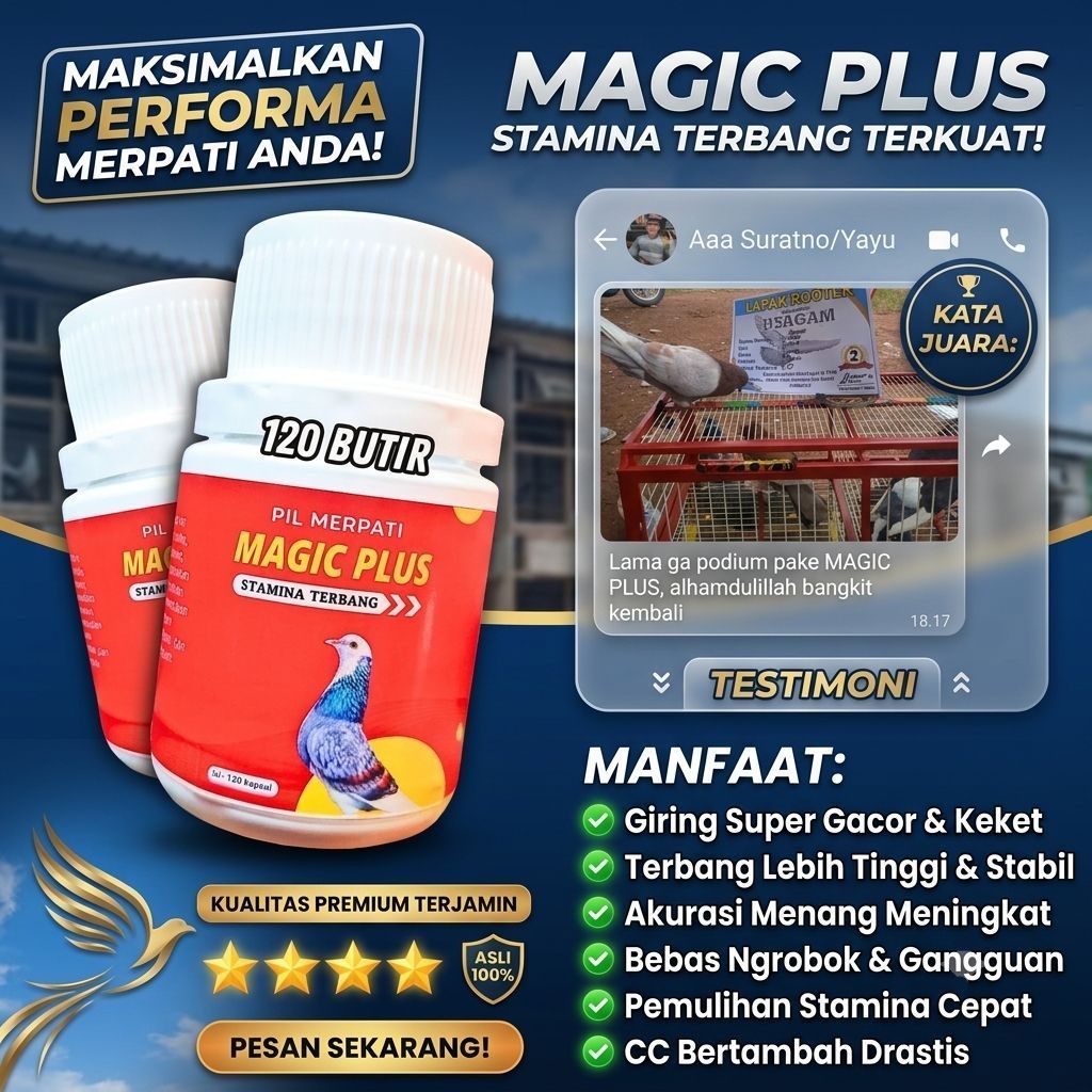 JAMU GIRING  Stamina Terbang & Giring Merpati Magicplus
