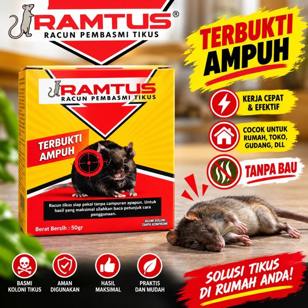 Racun Tikus Ramtus Tanpa Bau