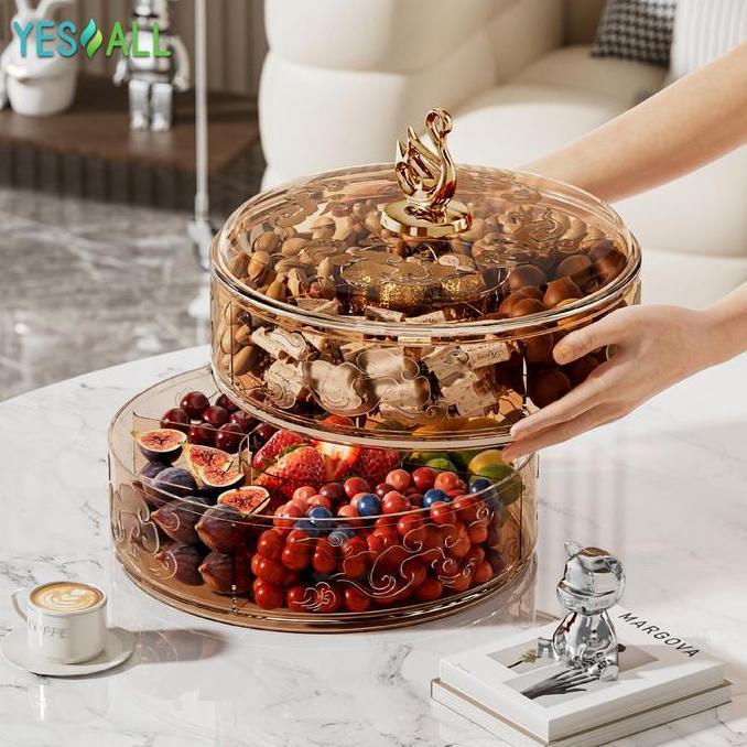 YESALL Toples Lebaran Bulat - Toples Aesthetic / Candy Box / Kotak Permen / Toples Kue Kering / Temp