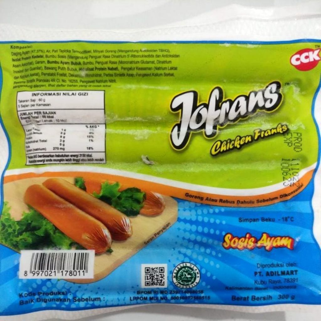Jofrans sosis ayam 300gr