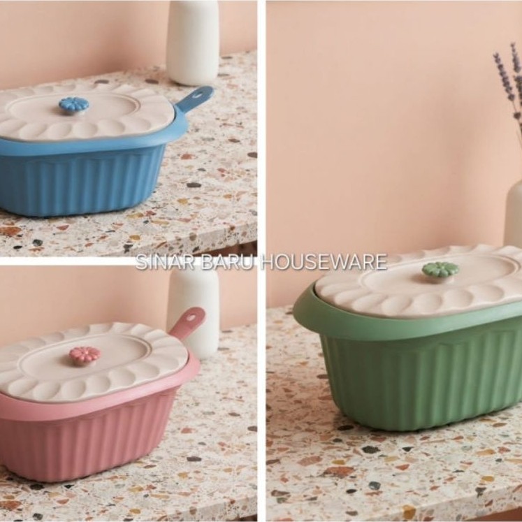 Basi Oval Oscar Susan Plastik / Wadah Saji Tempat Sayur Prasmanan Tutup Oval Centong