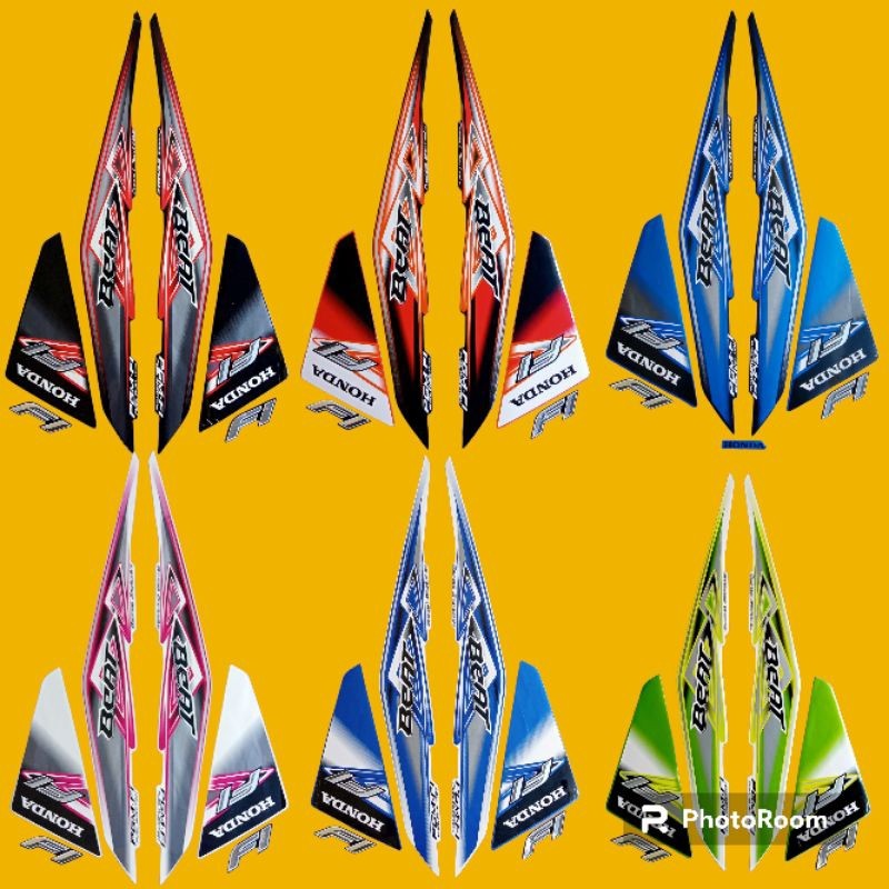 striping beat 2013, lis body motor beat 2013, beat 2013 merah, beat 2013 hitam, beat 2013 orange, be