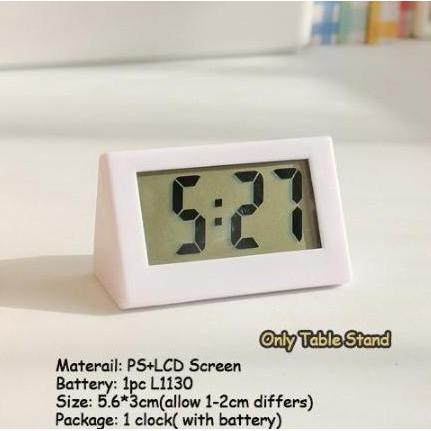Jam Digital LCD Mini / Jam Meja Digital Portable / Jam Mobil