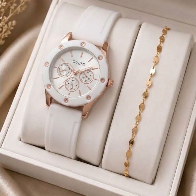 Jam Tangan Set Gelang Fashion Perhiasan Wanita / Jam Tangan Wanita / Gelang Wanita Fashion