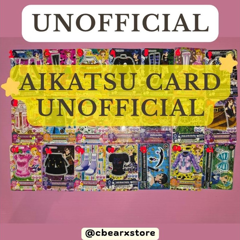 aikatsu unofficial card (kartu fake)