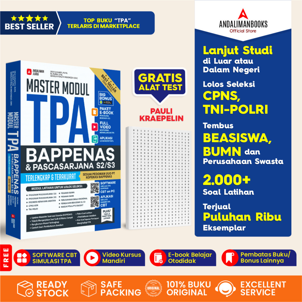 BUKU Tes TPA BAPPENAS - Master Modul TPA Bappenas & Pascasarjana