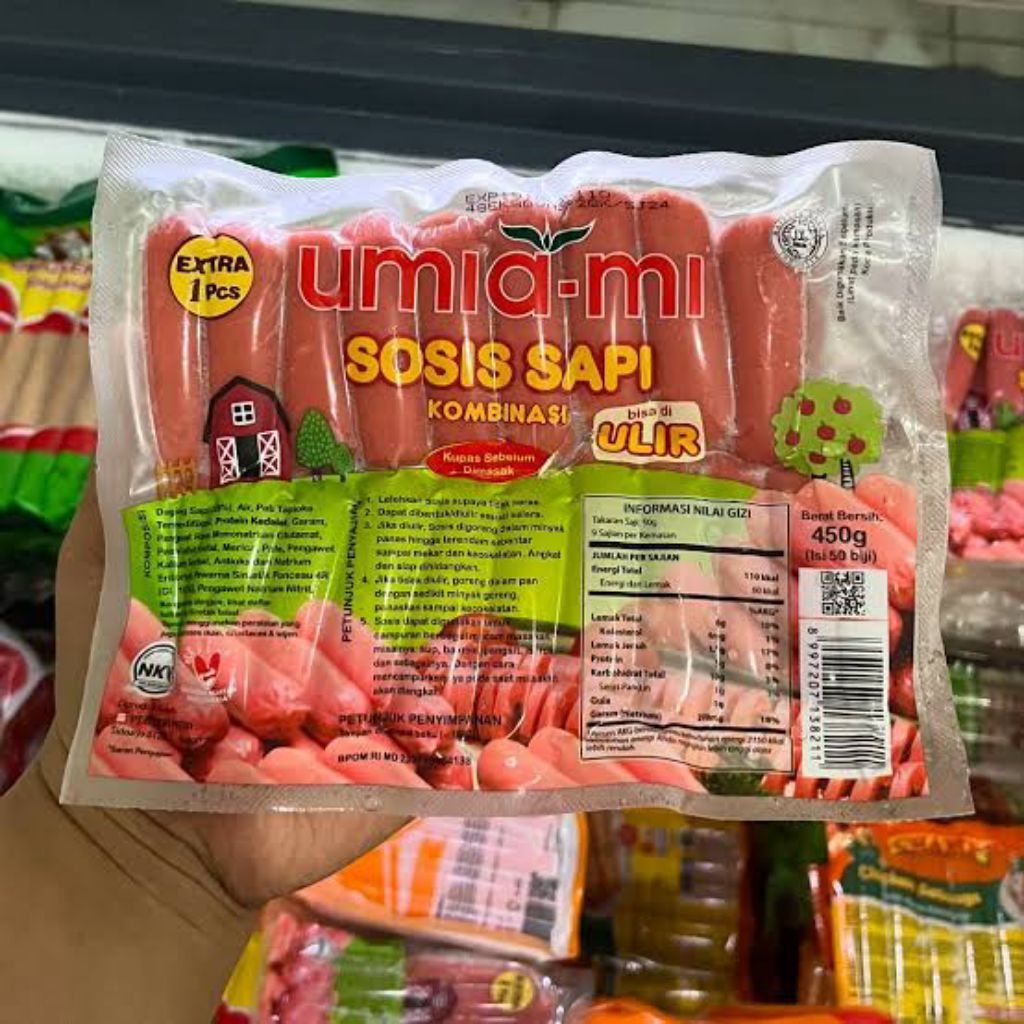 Umiami Sosis Sapi Cocktail 450gr Isi 50pcs