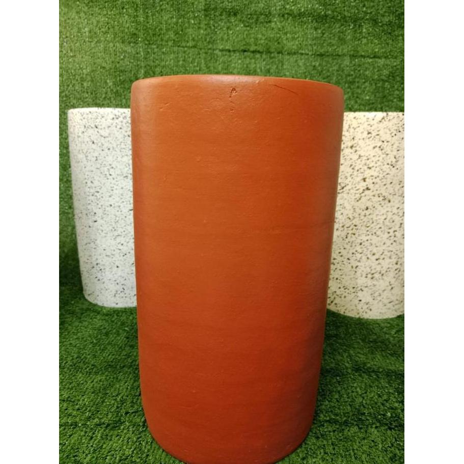 Rahmatdavisson - Pot Tabung Teraso,Pot Silinder,Pot Tanah Liat