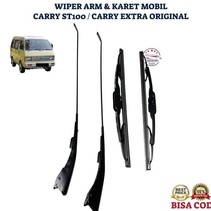 Wiper Arm Dan Karet Wiper Mobil Suzuki Carry ST100 Carry Extra ORIGINAL Diskon