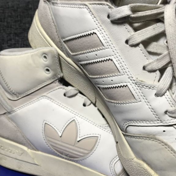 Sepatu Pre Loved ORI  Second  Adidas Forum High Sepatu Sneaker Putih UK. 43 Sepatu Authentic Sneaker