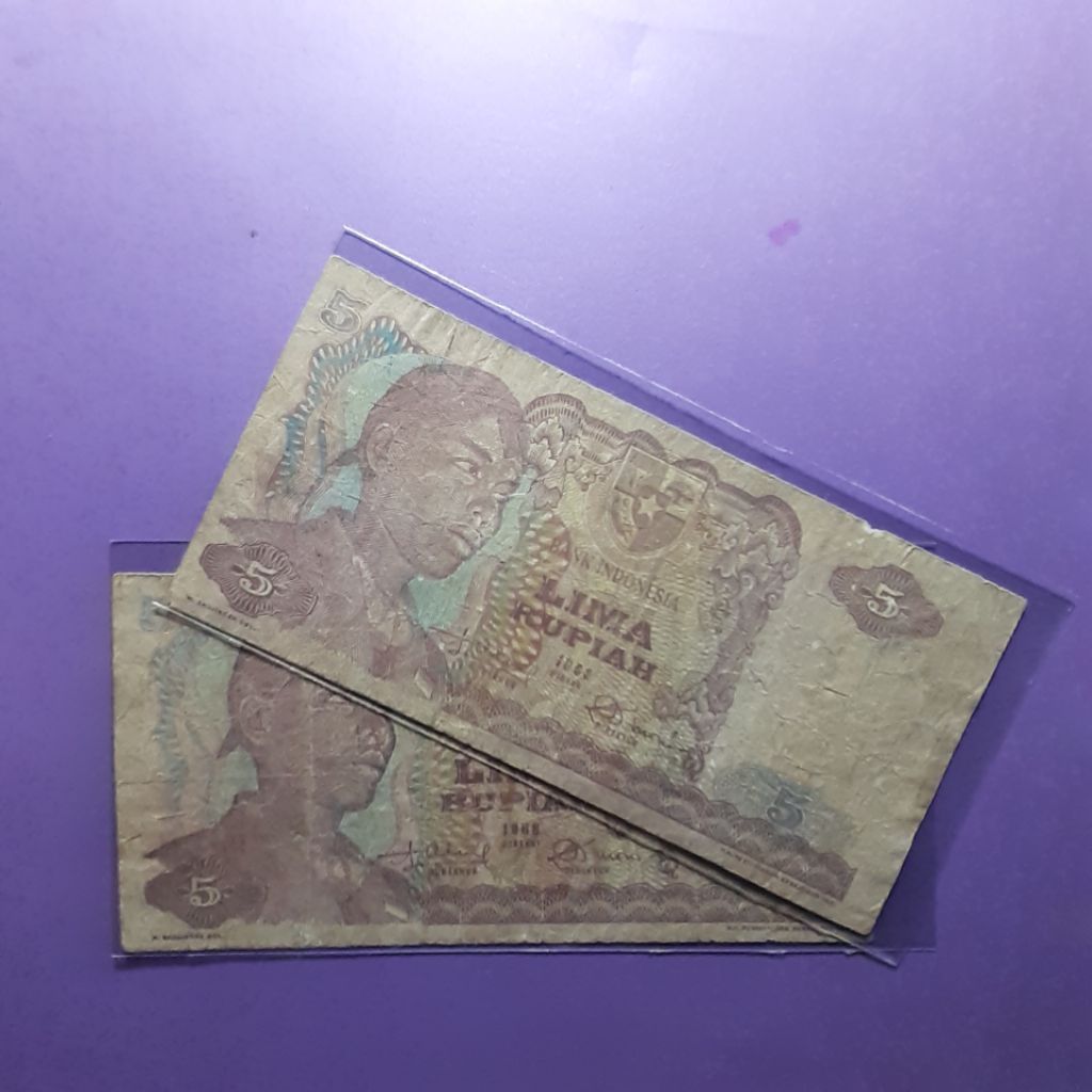 Uang 5 rupiah sudirman 1968