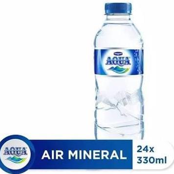 Segarbanget- Air Mineral Aqua Ukuran 330 Ml, Aqua Mini 1 Dus Isi 24. Botol