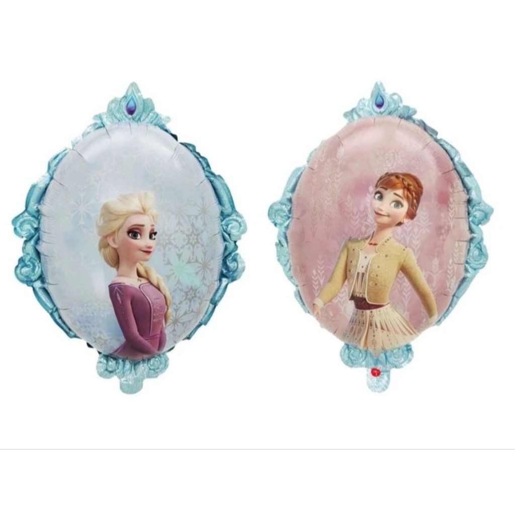Balon Foil Elsa Frozen Mirror  / Balon Foil Kaca Elsa Anna / Frozen
