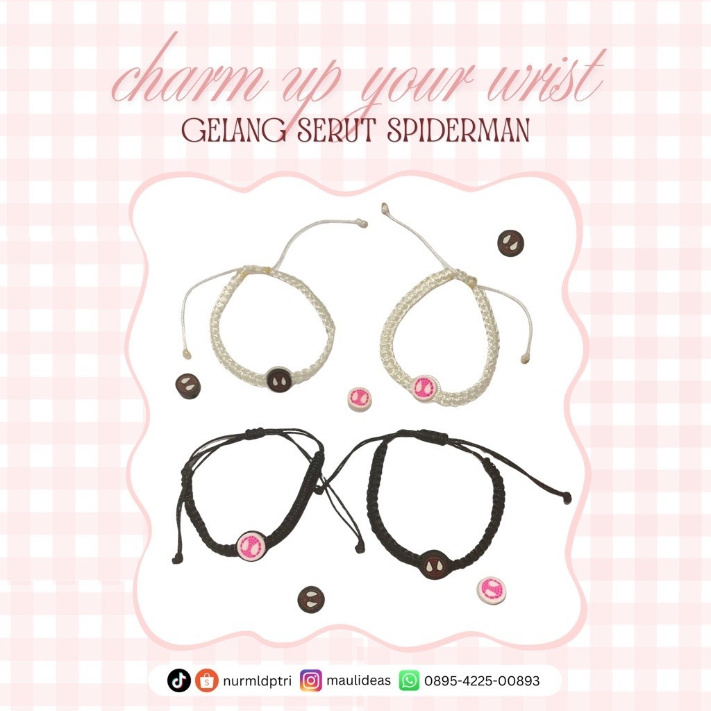 Gelang Serut Spiderman Miles Gwen Couple