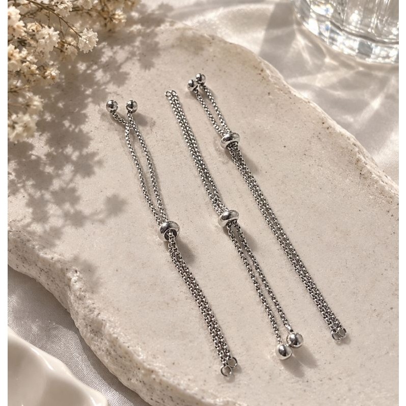 bahan Gelang serut titanium silver