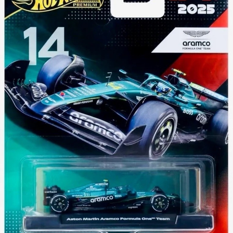 Hot Wheels Premium F1 2025 Saudi Aramco #14 Fernando Alonso