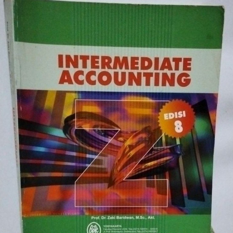BUKU BEKAS INTERMEDIATE ACCOUNTING EDISI 8 ZAKI BARIDWAN