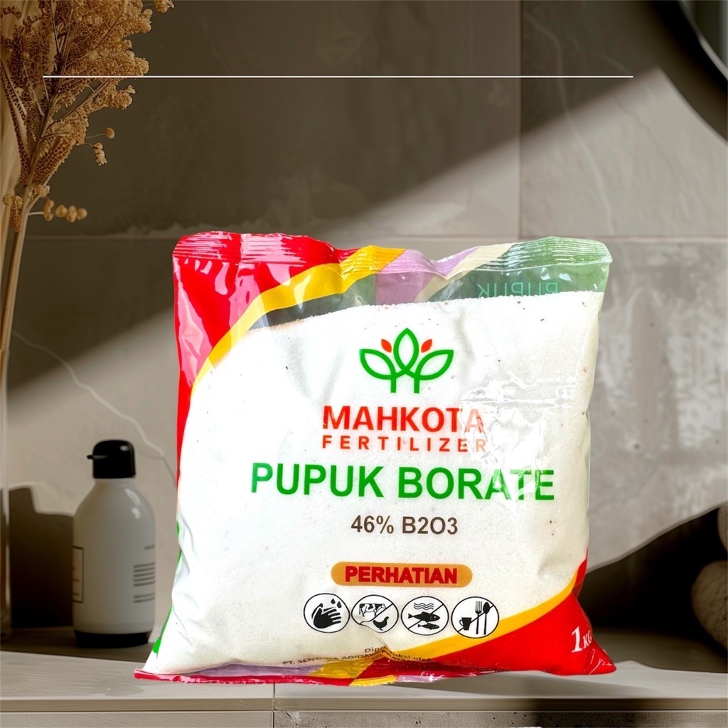 Borate Mahkota 1kg Pupuk Boron 46% Untuk Pertumbuhan Tanaman