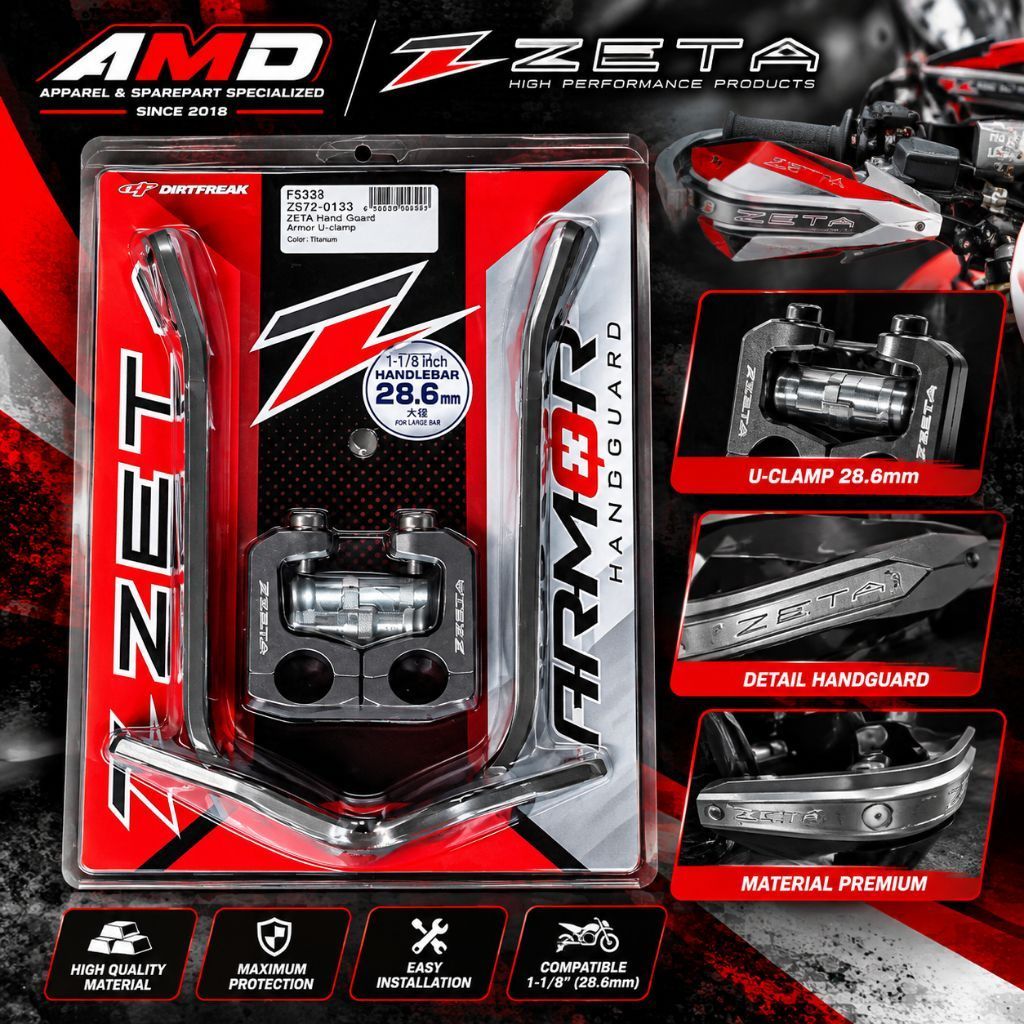 Handguard ZETA Armor U-Clamp Besi Original
