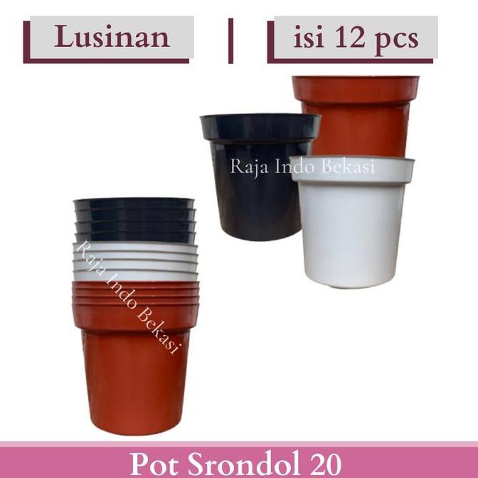 Lusinan Isi 12 Pcs Pot Tinggi Srondol 20 Pot Bunga Tinggi Pot Hias Aglonema