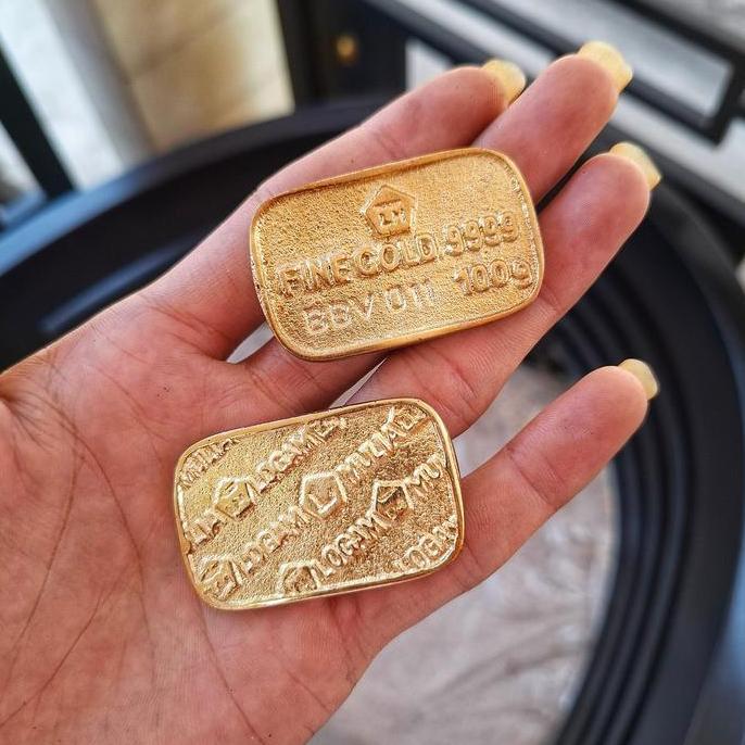 Pilihan - Miniatur Emas Batangan Kuningan 999.9 Logam Mulia 100 Gram