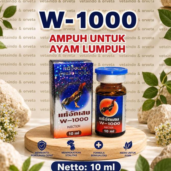 OBAT AYAM W-1000 PLUS UNTUK 4YAM S4K1T 1UMPUH P1NC4N9