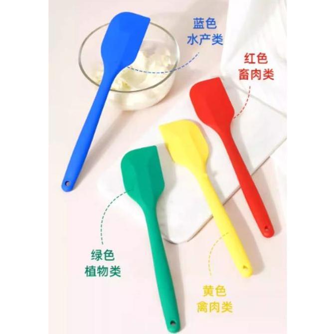 Sanneng Spatula Silicone / Heat-resistant Silicone Spatula Color Red