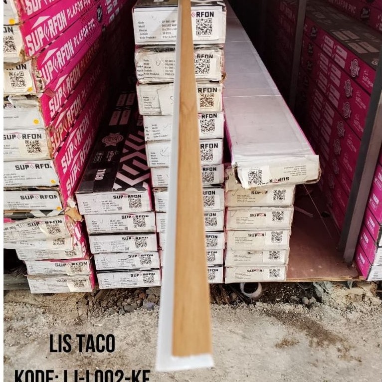 List Plafon PVC Taco Panjang 4m